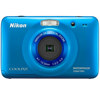 Nikon Coolpix S30 10.1 Megapixels Digital Camera with 3x Optical Zoom, 2.7" LCD Display, HD Movie (720p), Water-proof, Shock-proof, Blue