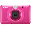 Nikon Coolpix S30 10.1 Megapixels Digital Camera with 3x Optical Zoom, 2.7" LCD Display, HD Movie (720p), Water-proof, Shock-proof, Pink