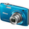 Nikon Coolpix S3100 Digital Camera, Blue - Refurbished by Nikon U.S.A.