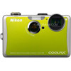 Nikon Coolpix S1100pj Digital Camera, Green-Refurbished