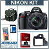 Nikon D3000 10.2 MP DSLR Camera w/ 18-55mm f/3.5-5.6G AF-S DX VR Lens - USA Warranty - with 4GB SD Memory Card, Spare EN-EL9 Lithium-Ion Rechargeable Battery,Slinger Camera Bag, Delkin Pop-Up Shade - FREE: Red Giant Magic Bullet Grinder V1.5 Software, a $49.00 Retail Value