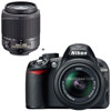 Nikon D3100 Digital SLR Camera with 18-55mm NIKKOR VR Lens, & 55mm - 200mm f/4-5.6G ED AF-S DX Zoom Lens U.S.A. Warranty