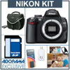 Nikon D5000 DX-Format Digital SLR Camera Body - Refurbished - by Nikon U.S.A. with 8GB SD Memory Card, Spare EN-EL9 Lithium-Ion Rechargeable Battery, Camera System Bag, USB 2.0 SD Card Reader, Lightscoop