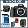 Nikon D5000 Digital SLR Camera Kit / Nikon 18mm - 55mm f/3.5-5.6G AF-S DX (VR) Lens - Refurbished by Nikon U.S.A. - with 4GB SD Memory Card, Spare EN-EL9 Lithium-Ion Rechargeable Battery, Camera System Bag