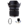 Olympus Zuiko 9mm - 18mm f/4.0-5.6 E-ED Digital Lens, with Tiffen 72mm UV Wide Angle Filter, Digital Camera &amp; Lens Cleaning Kit
