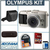 Olympus E-P3 Pen Digital Camera, Silver with M.Zuiko 17mm f/2.8 Silver Lens - Bundle - with 8GB SD Memory Card, Spare BLS-1 Lithium-Ion Rechargeable Battery, Camera Case, USB 2 0 SD Card Reader - FREE: Red Giant Magic Bullet PhotoLooks V1.5 Software, a $199.00 Retail Value