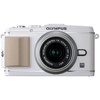 Olympus E-P3 Pen Digital Camera, White, with M. Zuiko 14-42mm II R f/3.5-5.6 Silver Lens