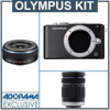 Olympus E-PL3 12.3MP Digital Camera, 3.0 inch Tilt LCD, 17mm Lens, SD Card slot, 1080/60i HD Video Capture, 3D Photo Mode, Black / Black &amp; Olympus M. Zuiko Digital ED 40-150mm f4.0-5.6 Zoom Lens
