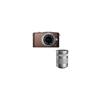 Olympus E-PM1 12.3MP Digital Camera, Brown, with M.Zuiko MSC ED m14-42mm f/3.5-5.6 II R Silver Lens &amp; Olympus M. Zuiko Digital ED 40-150mm f/4.0-5.6 "R" Zoom Lens - Silver