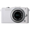 Olympus E-PM1 12.3MP Digital Camera, White, with M.Zuiko MSC ED m14-42mm f3.5/5.6 II R Silver Lens