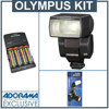 Olympus FL-36R Wireless Electronic Flash, - Basic Outfit - with 4 NiMH Batteries, Charger, Flashpoint Flash Diffuser