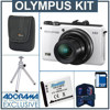 Olympus XZ-1 Digital Camera Kit - White - with 8GB SD Memory Card, Camera Case, Table Top Tripod,Spare LI- 50B Lithium-Ion Rechargeable Battery, Memory Card Holder (4)