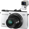 Olympus XZ-1 10 Megapixel Digital Camera -White - Bundle - with Olympus VF-3 Optical Viewfinder, Silver