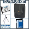 Accessory Kit for Olympus XZ-1 digital camera - 4GB SD Card, + LI50B Battery, + Camera Case, + Table Top Tripod