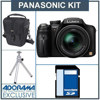 Panasonic Lumix DMC-FZ47 Digital Camera Kit - Black - with 8GB SD Memory Card, Camera Case, Table Top Tripod