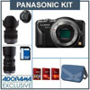Panasonic Lumix DMC-GF3 Camera Black - Bundle - with Panasonic 3D Lumix G 12.5mm, f/12 Lens, Panasonic 14-42mm F/3.5-5.6 Lumix G Vario Mega OIS Lens, Panasonic 45-200mm for 4-5.6 G Vario Mega OIS Lens, Shoulder Bag,16GB SDHC Memory Card, FREE:Red Giant Adorama Production Bundle a $599 Retail Value