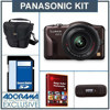 Panasonic Lumix DMC-GF3 Digital - Brown - Camera Kit with 14 - 42mm f/3.5-f/5.6 G"X" collapsible pancake zoom Black Lens - Bundle - with 16GB SD Memory Card, Camera Case, USB 2.0 SD Card Reader, Red Giant Magic Bullet PhotoLooks V1.5 Software