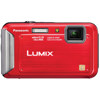 Panasonic LUMIX DMC-TS20 16.1MP Digital Camera, 1/2.33" CCD Sensor, 25-100mm LUMIX DC VARIO Lens, 2.7" LCD, 4x Optical Zoom, USB, Red