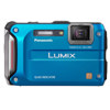Panasonic LUMIX DMC-TS4 12.1MP Digital Camera, 1/2.33" CCD Sensor, 25-100mm LUMIX DC VARIO-ELMAR Lens, 2.7" LCD, 4.6x Optical Zoom, USB, Blue