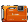 Panasonic LUMIX DMC-TS4 12.1MP Digital Camera, 1/2.33" CCD Sensor, 25-100mm LUMIX DC VARIO-ELMAR Lens, 2.7" LCD, 4.6x Optical Zoom, USB, Orange