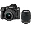 Pentax K-30 Digital SLR Camera with 18-55 DA Lens and - 50-200 DA Lens, 16.3MP, 1080p HD Video, 3.0" LCD, Black