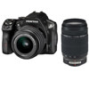 Pentax K-30 Digital SLR Camera with 18-55 DA Lens and - 55-300 DA Lens, 16.3MP, 1080p HD Video, 3.0" LCD, Black