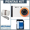 Pentax Optio RS1500 Digital Camera Kit - White - with 4GB SD Memory Card, Camera Case