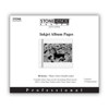 Stone Editions Photo Velvet Double-sided 8" x 8" Inkjet Printable Digital Album Pages, Pack of 25.