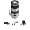 Sony 70-400mm f/4-5.6 G SSM Telephoto Zoom Lens kIt, with Tiffen 77mm Photo Essentials Filter Kit, Lens Cap Leash, Professional Lens Cleaning Kit