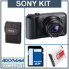 Sony Cyber-shot DSC-H90 Digital Camera, Black - Bundle - with 16GB SD Memory Card, Camera Case, Spare Rechargeable Lithium-ion Battery