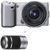 Sony Alpha NEX-5 14.2 Megapixels Compact Interchangeable Lens Digital Camera with 16mm F2.8 E-mount Lens, Silver &amp; Sony 55-210mm f/4.5-6.3 OSS E-mount NEX Zoom Lens
