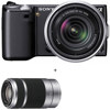 Sony Alpha NEX-5 Digital Camera, Black - with 18-55mm F3.5-5.6 OSS E-mount Lens, &amp; Sony 55-210mm f/4.5-6.3 OSS E-mount NEX Zoom Lens
