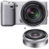 Sony Alpha NEX-5 Digital Camera Kit - Silver - with 18-55mm F3.5-5.6 E-mount Lens &amp; Sony 16mm F/2.8 E-mount Lens