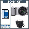 Sony Alpha NEX-5 Digital Camera Kit -Silver - with 18-55mm F3.5-5.6 OSS E-mount Lens, 8GB SD Memory Card, Camera Case