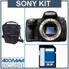 Sony Alpha DSLR SLT A33 Translucent Mirror Digital Camera Kit with 8GB SD Memory Card, Camera Case,