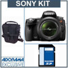 Sony Alpha DSLR SLT A33 Translucent Mirror Digital Camera Kit with 18-55mm Zoom Lens, 8GB SD Memory Card, Camera Case,
