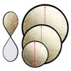 JTL 24" Round Foldable Portable Light Reflector, Gold &amp; White