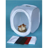 JTL 30 inch Foldable Photo Tent with Blue, Red, Black and White Backdrop