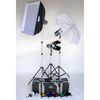 JTL TL-160 Versalight Kit with Three J-160 Fan Cooled Monolights, Stands, Soft Box, Artwork Kit, Snoot, Umbrella, Case &amp; Bonus Digifirer Kit
