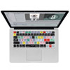 KB Covers Final Cut Pro/Express Keyboard Cover for MacBook, MacBook Air and Unibody MacBook Pro with Black Keys - Clear with Color Buttons