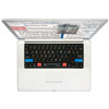 KB Covers Sibelius Keyboard Cover with Silver Keys for MacBook Pro and Powerbook