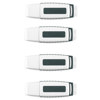 Kingston Four Pack (4) of 4GB DataTraveler I Generation 3 USB 2.0 Flash Drive, White and Gray