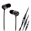 Kicker EB91M MicroFit In-Ear Stereo Headset with Microphone, 10mW Input Power, Gun Metal Grey