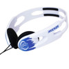 Kicker HP201 Active Style Over-the-Ear Headphones, 30 mW Power Handling, White
