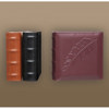 Kleer-Vu Photo / Memo Album, Bonded Leather with Embossed Leaf, Debussed Collection, Black, Holds 100 4x6" Photos, 1 Per Page.
