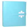 Kleer-Vu Photo / Memo Album with Closure, Daisy Collection, Light Blue, Holds 200 4x6" Photos, 2 Per Page.