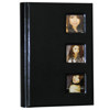 Kleer-Vu Euro Spec Leatherette Bookbound Album with Cover Window, Holds 300 4x6" 3-Up Photos, Color: Assorted