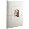 Kleer-Vu Photo / Memo Album with Window, Wedding Moire Collection, White, Holds 300 4x6" Photos, 3 Per Page.