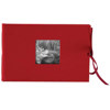 Kolo Noci Brag Book, 4-1/4" x 6½" Picture Album, Red Covers with Soft White Pages, Holds 24 4x6" Photos, 1 Per Page.