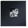 Kolo Hudson, 8½" x 8½" Bookbound Picture Album, Black Covers with Soft White Pages, Holds 200 4x6" Photos, 2 Per Page.